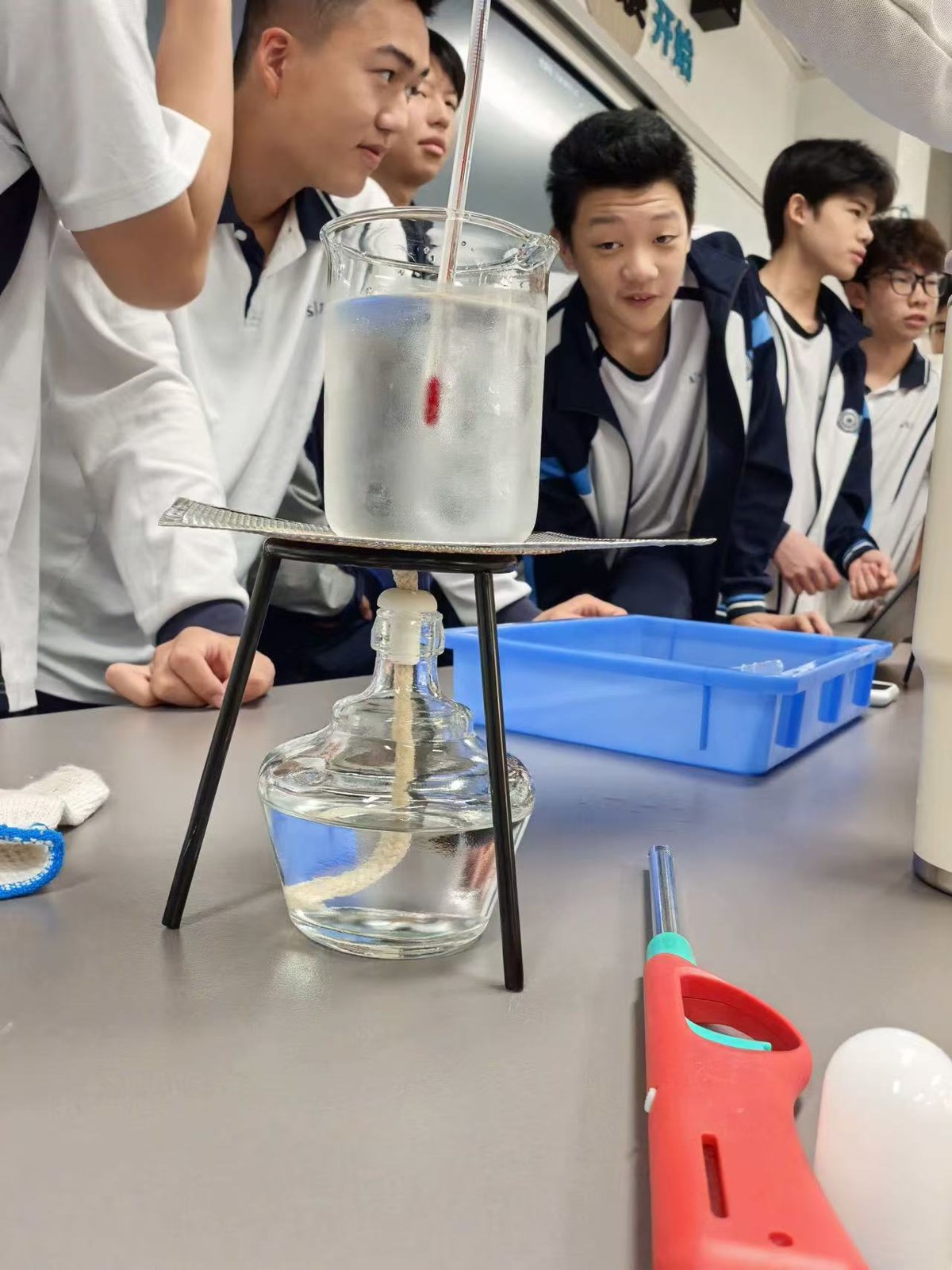 同学们观察实验装置